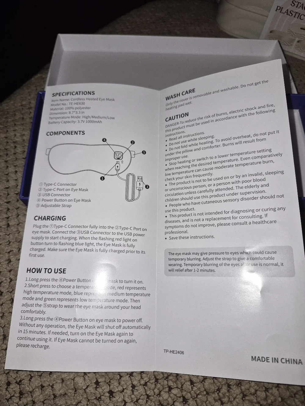 Heated Eye Mask